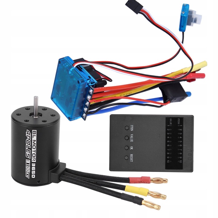 Комплект мотор RC 3650 3100KV, ESC 120A, аксесоари за кола 1/10, многоцветен