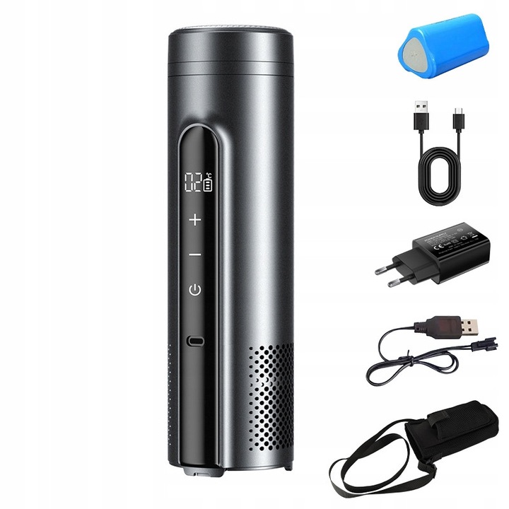 Frigider portabil pentru insulina, 0-18°C, dimensiuni 27.5x8cm, capacitate baterie 10200mAh