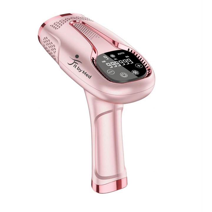 Depilator IPL FitbyMed, set complet, 9 nivele intensitate, cu functie de racire, alb
