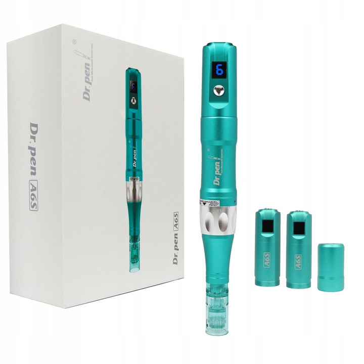 Dermapen Dr Pen A6S, készlet 12 patronnal, vezeték nélküli, LED, 22000 mozdulat/perc