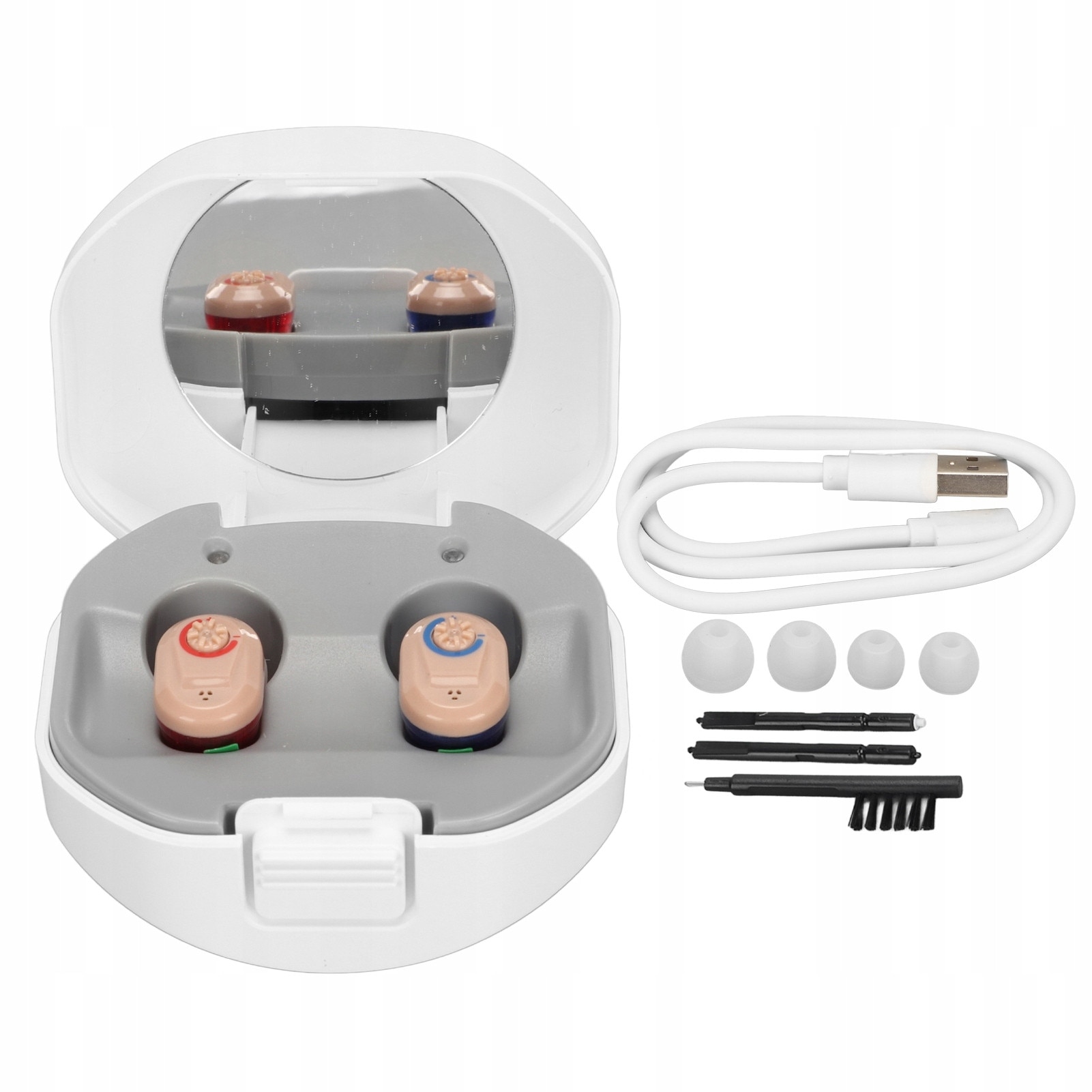 Aparate auditive, set cu 2 x casti, design ergonomic, reducere zgomot ...
