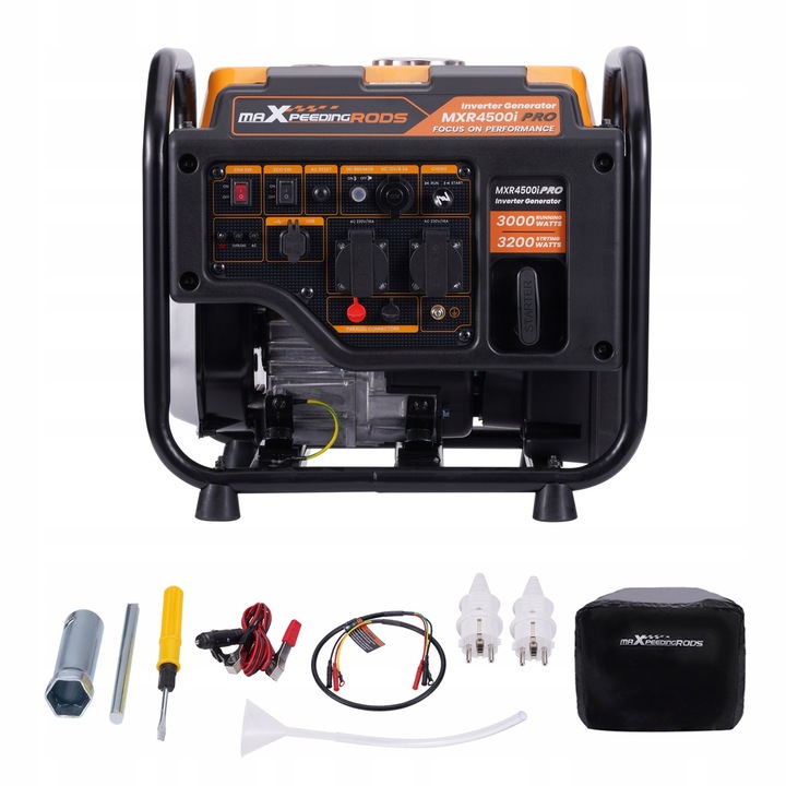 Generator portabil invertoare 3.2kW, 145cc, 8L, 66dB, 48x34.5x42.7cm