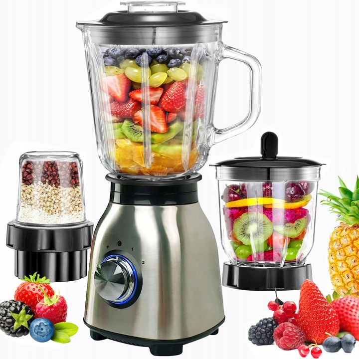 Блендер Tisoutec CXKJ-PL 1500 W, 1.5 л, 6 остриета, сребрист