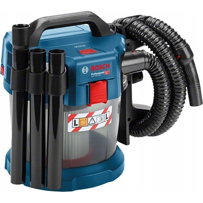 Aspirator industrial Bosch GAS 18V-10 L, 10L, 18V, 4,7 kg, fara sac, set accesorii