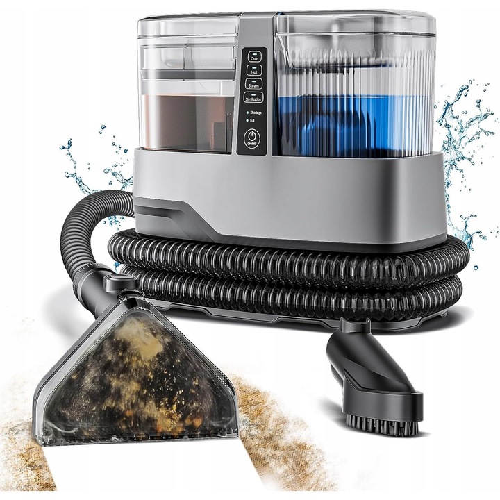 Aspirator Zosudull 4W1 pentru covoare si tapiterie, 20000PA, culoare neagra