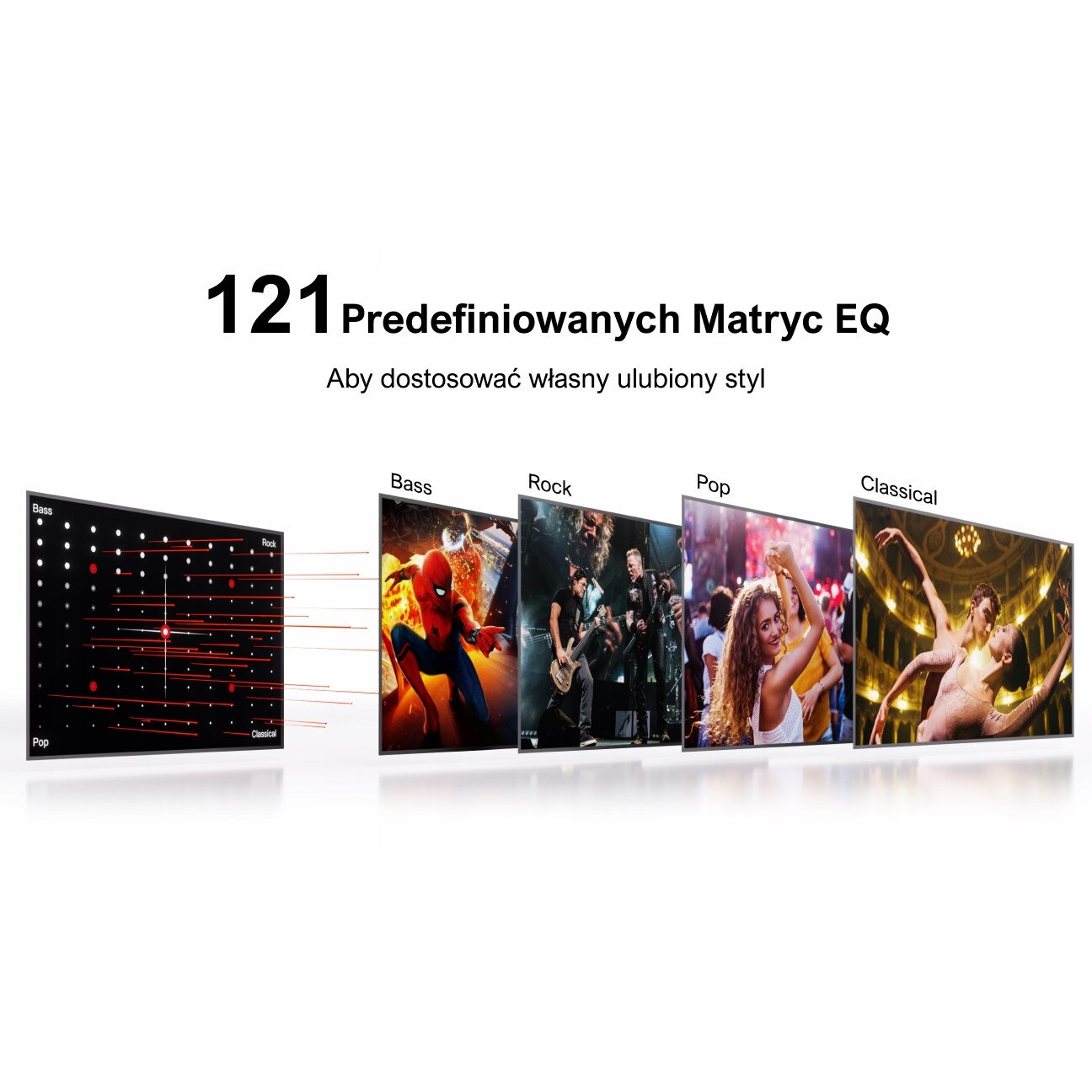 Soundbar 7.1ch Poseidon D80 Boom, Dolby Atmos, 500W, multicolor, 400x70x90mm