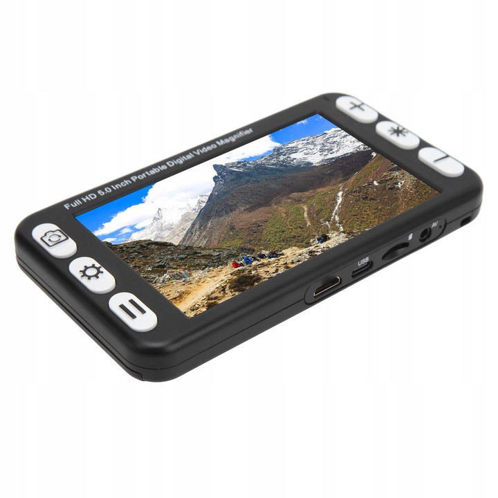Lupa electronica 5 inch, marire 2x-48x, cu functie de vizionare de la distanta, 26 moduri de culoare, acumulator, set complet