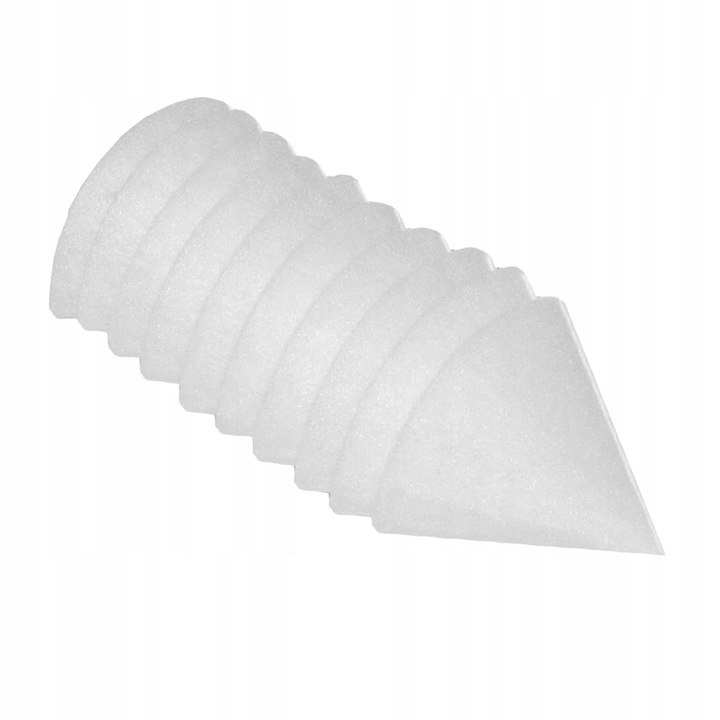 10 db kúpos szűrő anemostathoz, 125mm, fehér