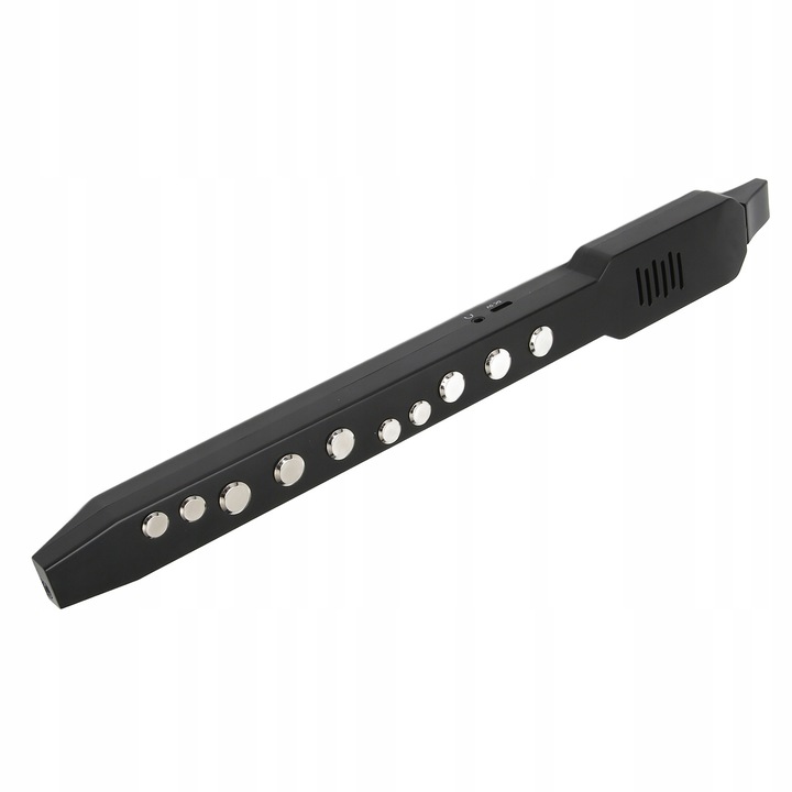 Digitális MIDI szaxofon hangszer, 10 hangszín, 12 kíséret, hordozható, HiFi hangszórókkal, 800 mAh, fekete