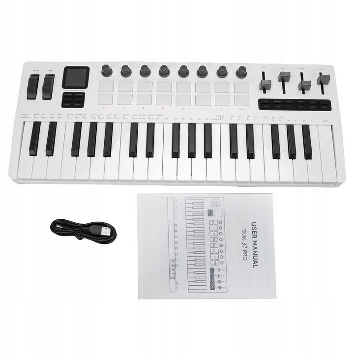 Tastatura DJ M-Vave Midi 37-Key, 16 RGB,