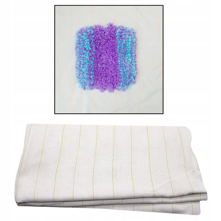 Tkanina tufting, 1x1,5m, bumbac si poliester, antiderapant, pentru lucrari manuale