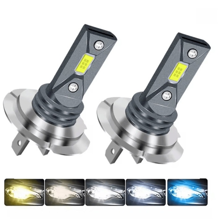 Becuri LED H7 60W 16000LM 6500K +1000% 2 buc