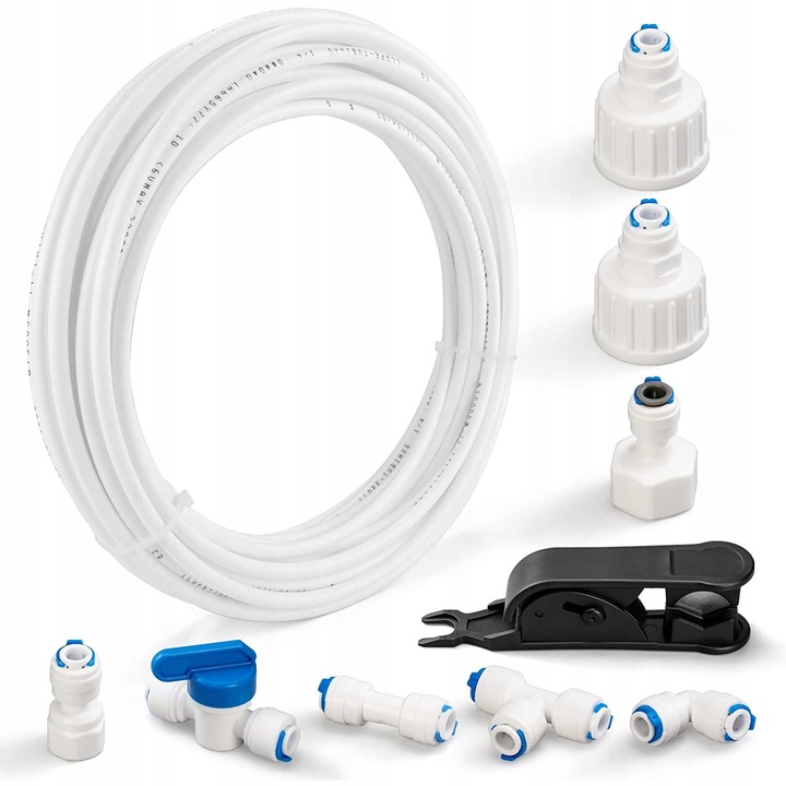 Set 15M tuburi apa, sistem filtrare apa, diametru interior 4mm, diametru exterior 6,3mm, multicolor