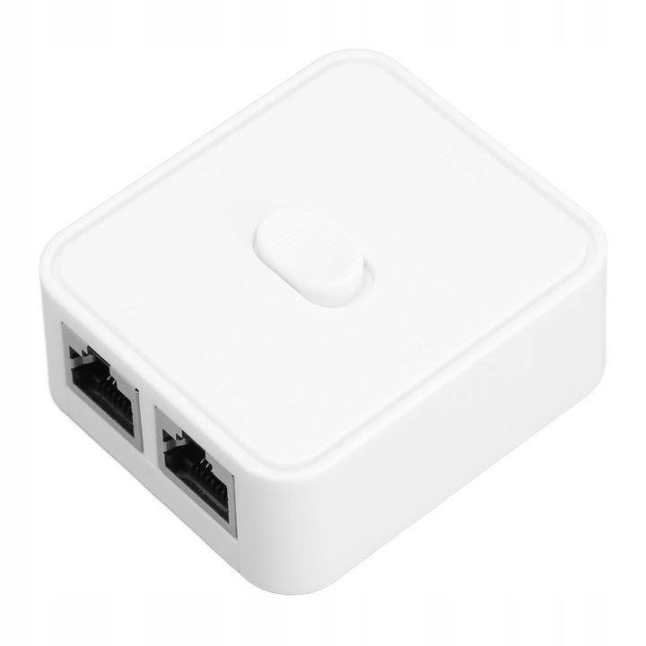 Гигабитов RJ45 комутатор, 2 порта, 1000 Mb/s, бял