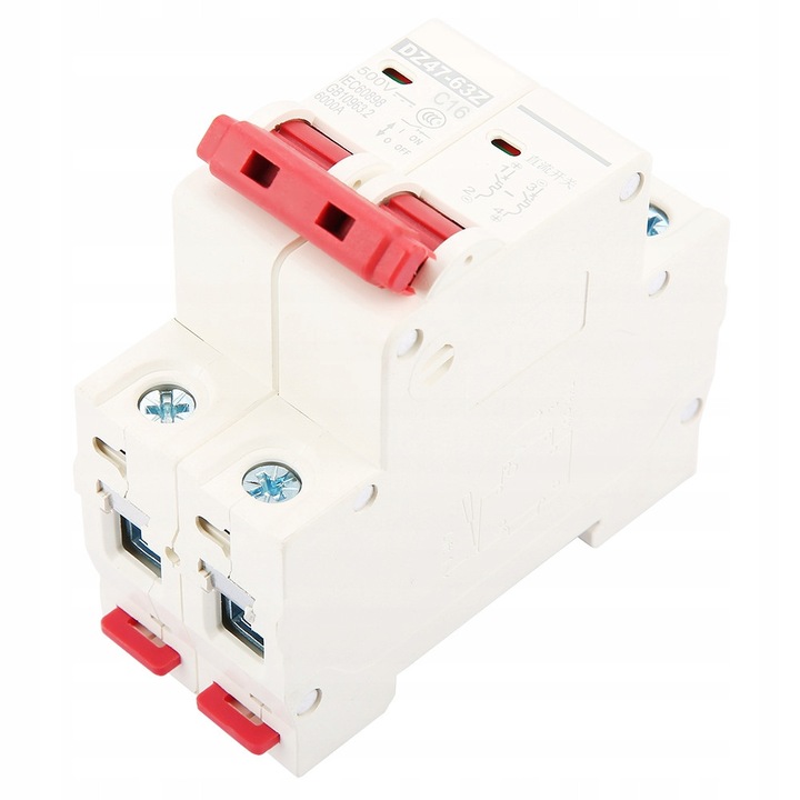 Dispozitiv de protectie DZ47-63Z 2P DC500V 16A, capacitate de deconectare 6kA, set 1 buc.