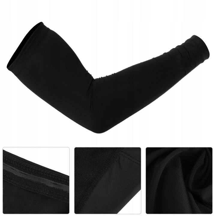 UV védőkesztyű, L, 1 pár, hűsítő selyem anyag, magas rugalmasság, fehér/fekete