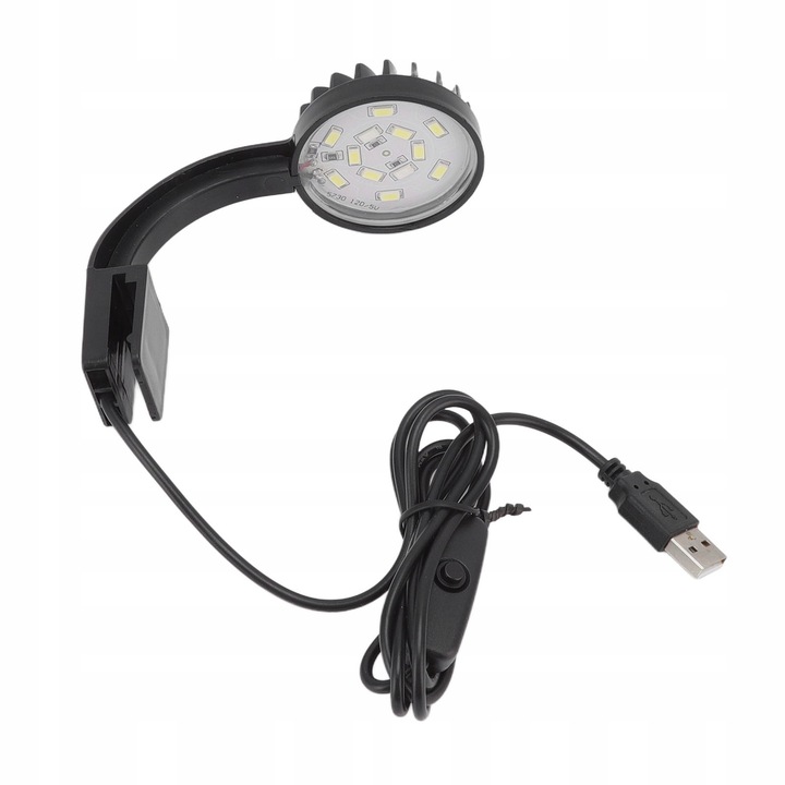 Lampa LED pentru acvariu 5W, iluminare cu clip, material ABS, consum redus de energie, 20.000 ore durata de viata