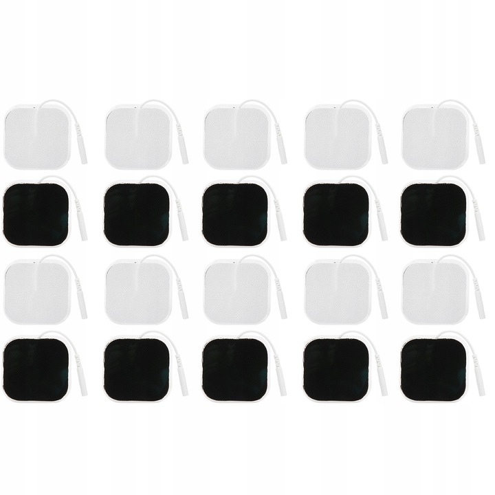 Set 20 electrozi gel TENS EMS pentru electrostimulare, 4x4cm