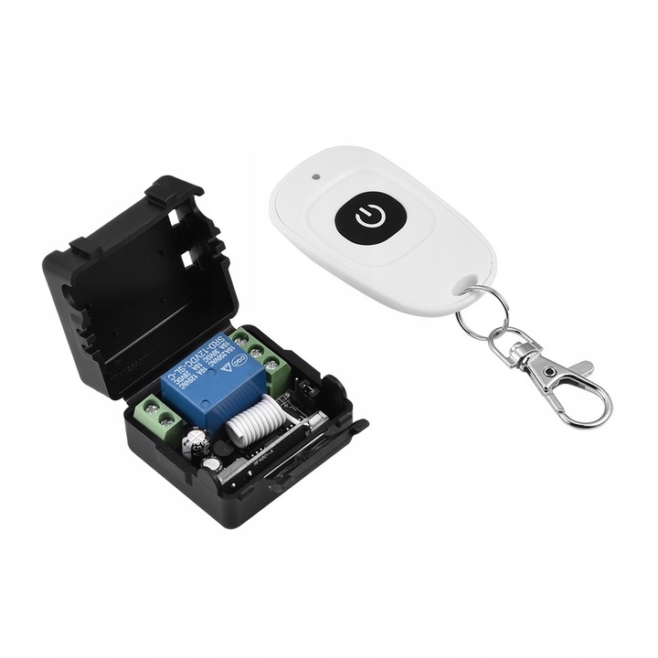 12V vezeték nélküli átviteli modul, 315 MHz, méretei 35x32x19mm, távirányítóval együtt