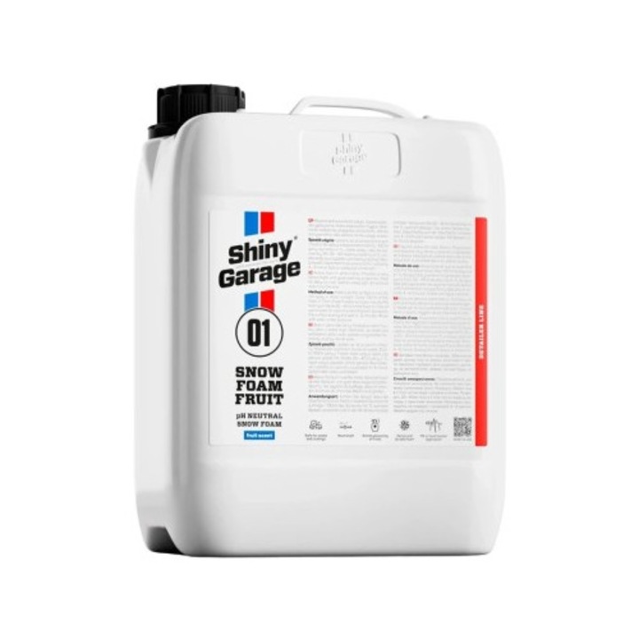 Концентрирана пяна за предварително измиване, pH неутрална Shiny Garage Fruit Snow Foam 5L