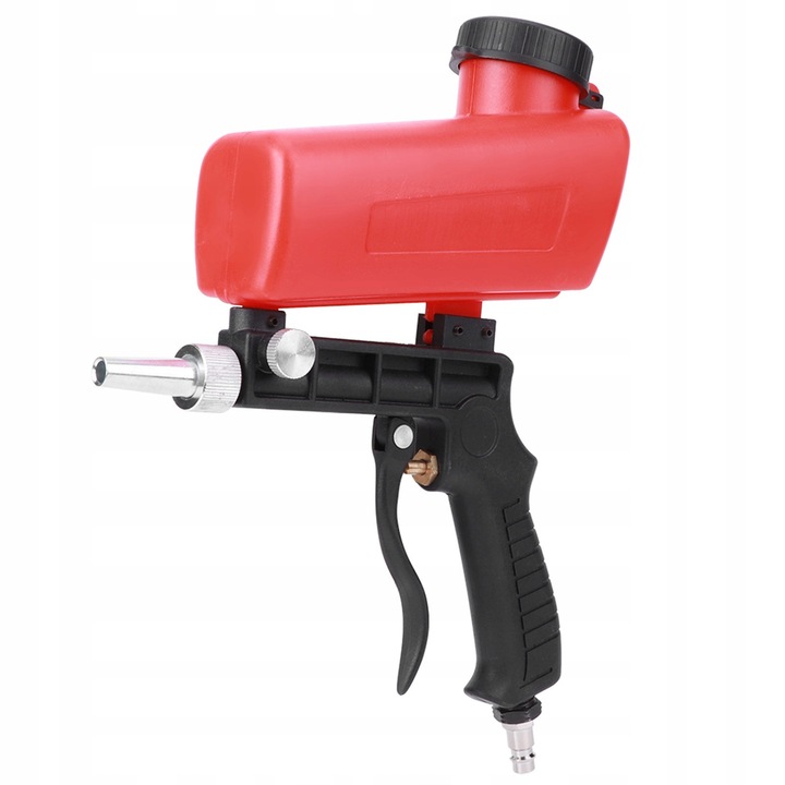 Пневматичен пистолет за пясъкоструене 1/4", 90 psi, 21lbs, 255mm, пълен комплект