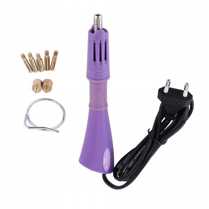Aparat aplicator pentru strasuri, 7 duze, 10-12W, 18,5x4,5cm, cablu 123cm