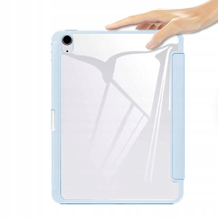 Husa tableta Smartcase Hybrid pentru iPad 10.9" 10 gen. (2022) / iPad 11" A16 11 gen. (2025), albastra, cu suport pentru stylus