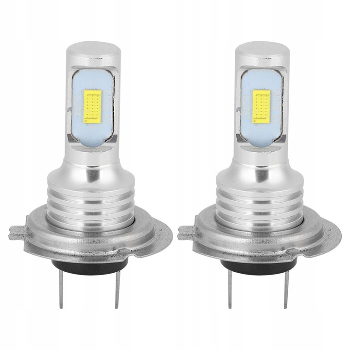 Set 2 Becuri LED H7 80W 6000K Alb 12V