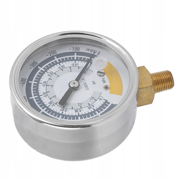 Манометър 0-14psi 63mm G1/8, от неръждаема стомана, за тестване под налягане