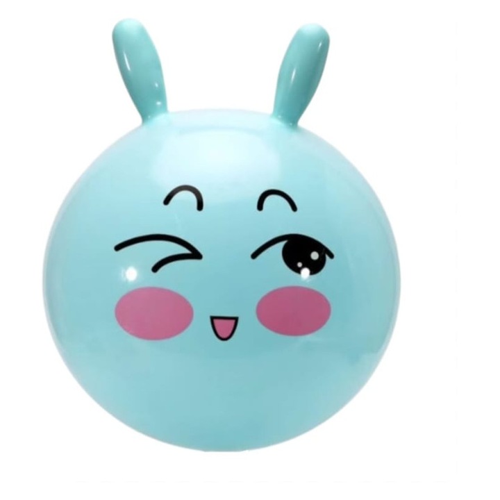 Minge pentru copii, de sarit cu manere, 45 cm, blue