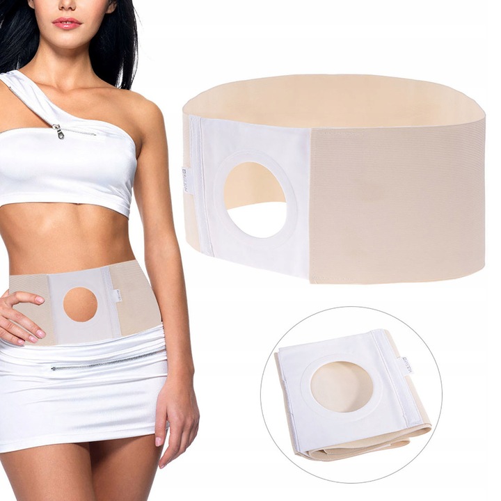Centura medicala pentru stoma, L, 101x16x8cm, bej