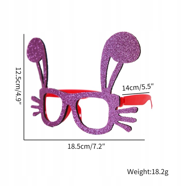 Set 4 ochelari de Paste, mov