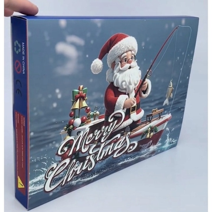 Naptár adventi szett, 24 darabos szett, horgok