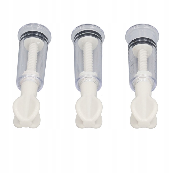 Set 3 pompe pentru Sani, Transparent, Reglatie Manuala, Material Plastic