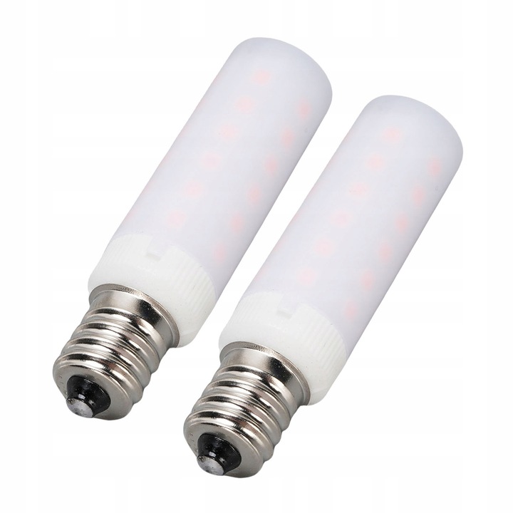Becuri LED decorative E12, set 2 bucati, imita flacara vie