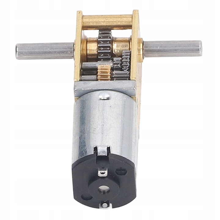 Motor cu transmisie melcata DC, 34 rpm, 118 raport de reductie, metal