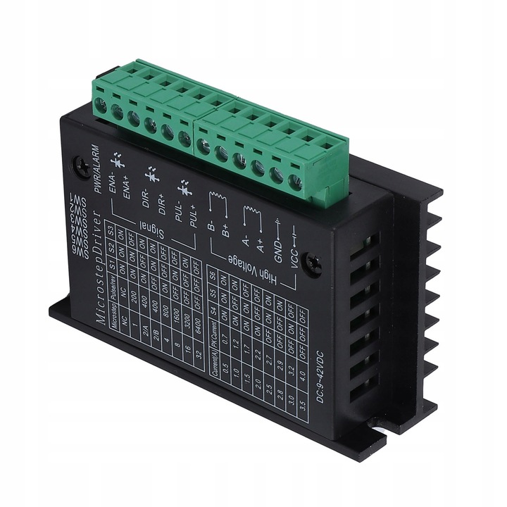 LÉPTEKSMOTOR VEZÉRLŐ CNC TB6600 ENKÓDERREL MICRO DC 9-42V