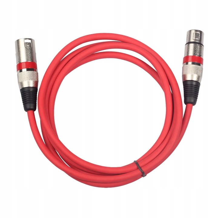 Kabel XLR 3-Pin pentru microfon, 5m, multicolor, set de 10 bucati