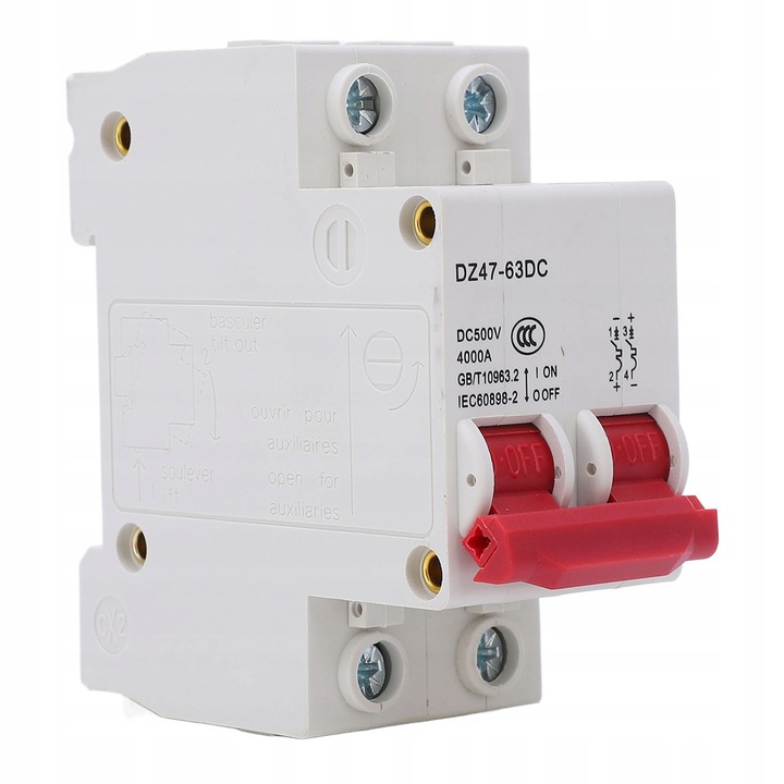 Siguranta electrica, 2P DC 4KA 500V
