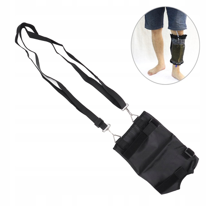 Sac pentru urina, 2L, material Oxford, design ascuns, 19x30cm, set cu curea