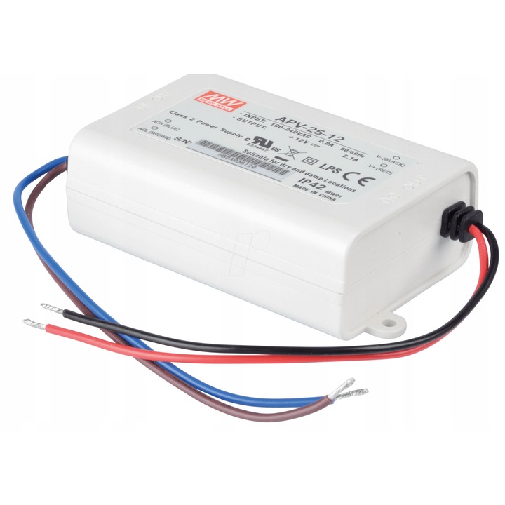 Mean Well APV-25-12 LED tápegység 25 W 12 V 2,1 A