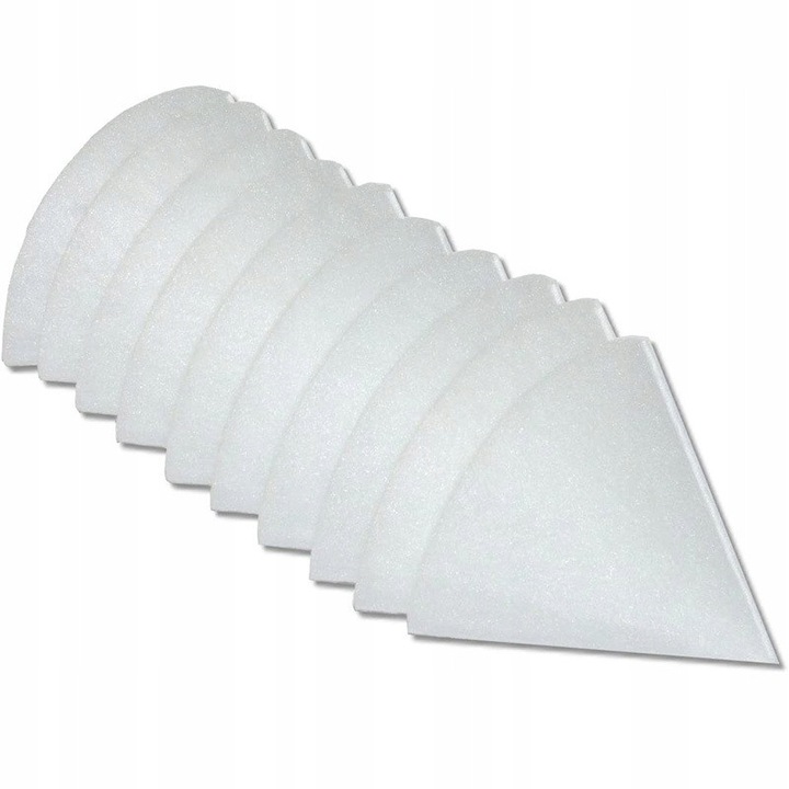 Kúpos szűrő G4 anemostathoz, 125mm, 20 darabos készlet, fehér