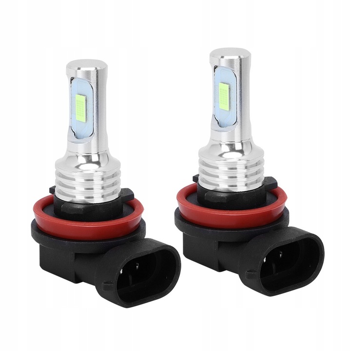 Set 2 becuri LED H8/H11 80W 8000K, lumina albastra, 3200 lm/pare, 12-24V