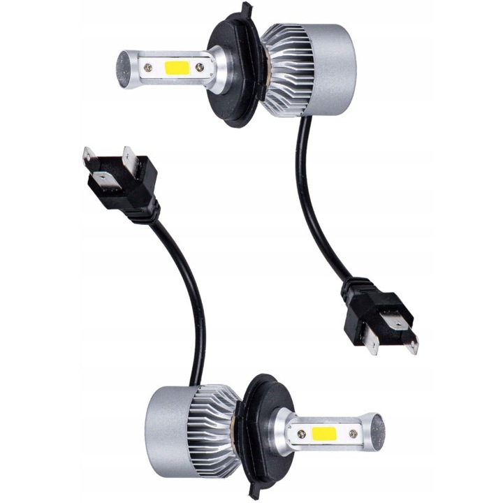 Set 2 Becuri H4 LED 12V P43T pentru Ursus C-330 C-360