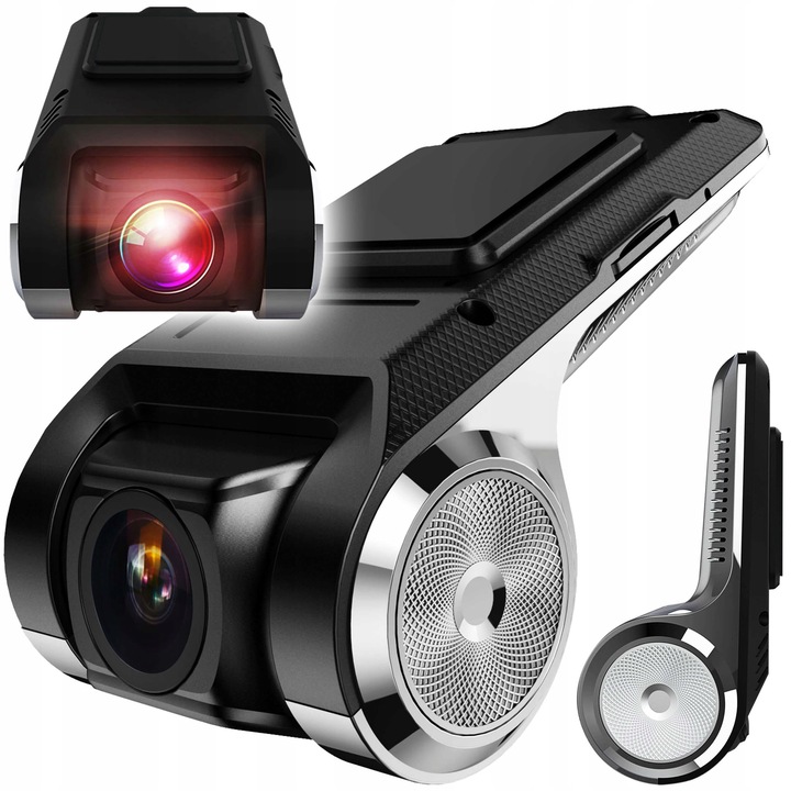 Camera auto DVR, model HD, functie ADAS, 140° unghi de vedere, 35x45x85mm