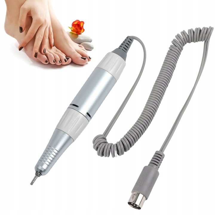Pila electrica pentru unghii, 35000RPM, argintiu