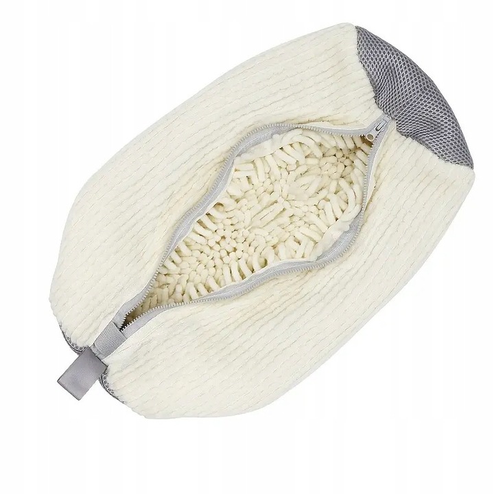 Sac de spalare incaltaminte, 39x19cm, alb, set 2 bucati