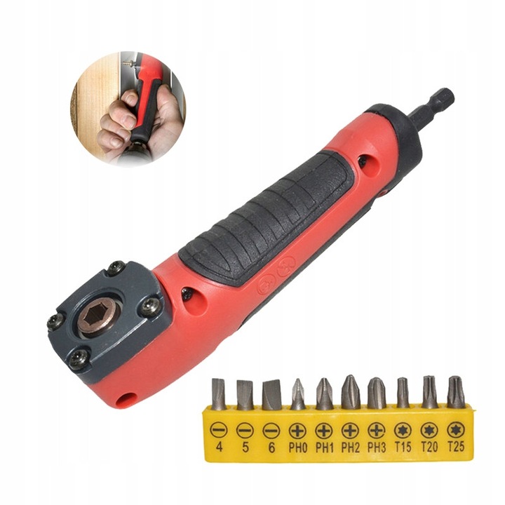 Set adaptor katow cu 10 biti impact 1/4", 36mm, 226Nm, 3600rpm