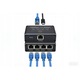 Мини превключвател RJ45 1->4 Gigabit, 1000 Mb/s, черен, с USB захранване