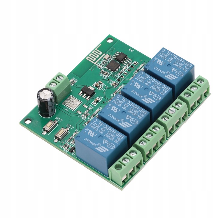 MODUL RELÉ 4 CSATORNÁS WIFI TÁVIRÁNYÍTÁSSAL ESP8266 CHIPPEL